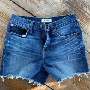 Madewell high-rise denim shorts